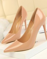 Fashion patent leather nightclub sexy slim shoes for women