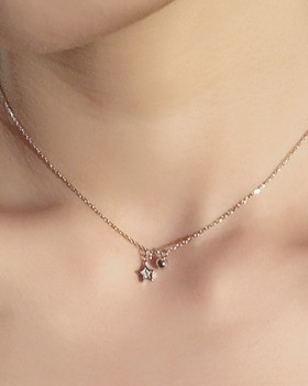 Short star necklace pendant Korean style clavicle necklace