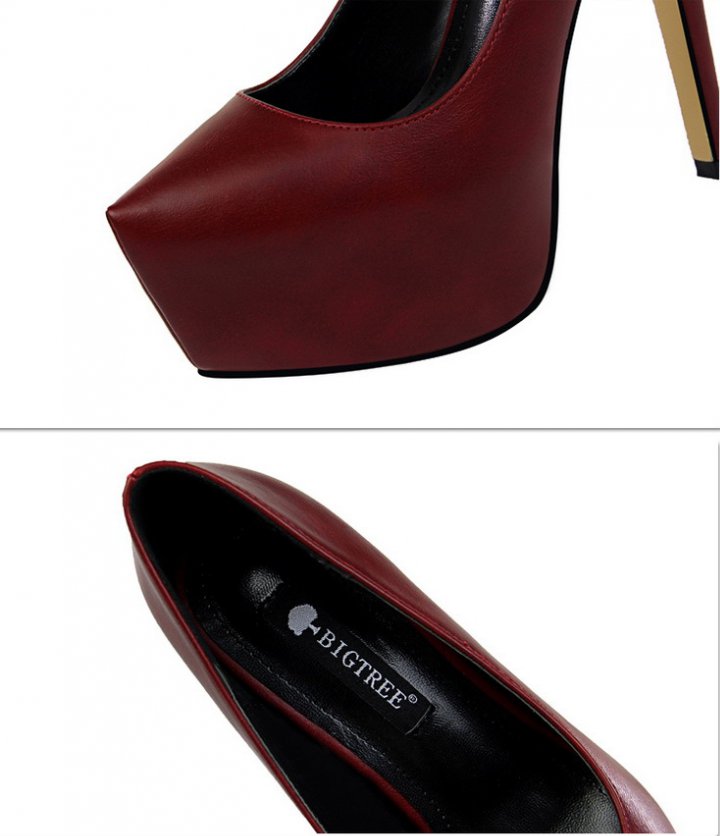 Fashion slim shoes European style high-heeled shoes