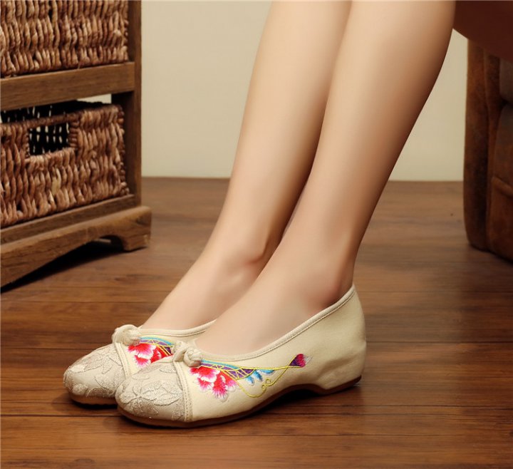 Spring and summer beef tendon cloth shoes for women