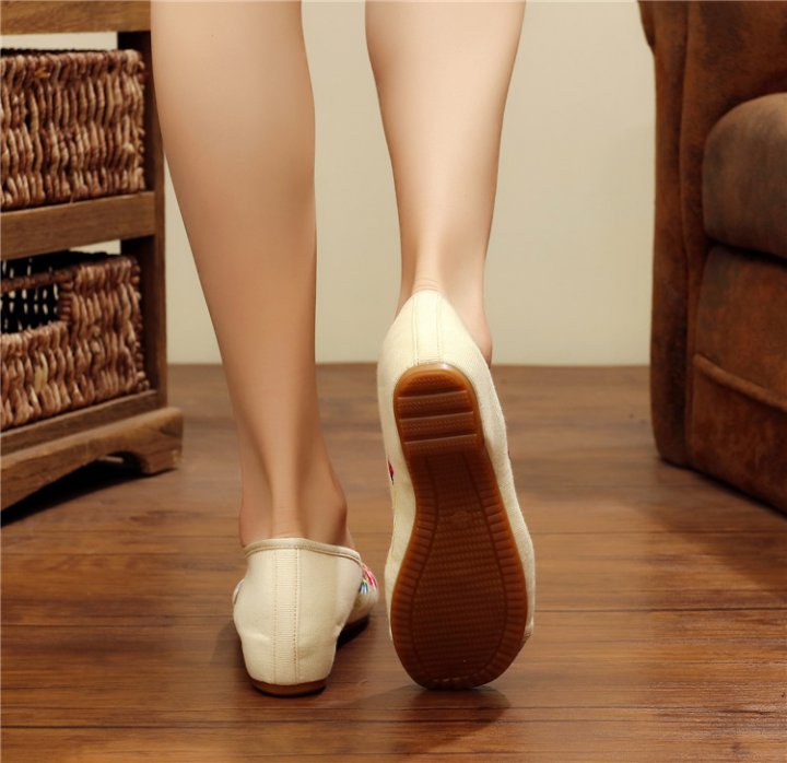 Spring and summer beef tendon cloth shoes for women