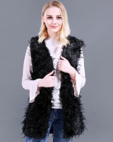 Ostrich hair fashion waistcoat faux fur fur coat
