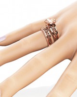 Champagne gem ring wedding bracelets