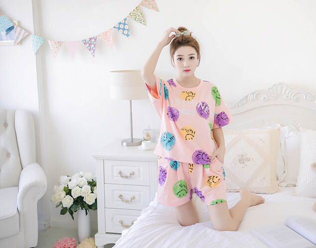 Lovely Korean style summer pajamas a set for women