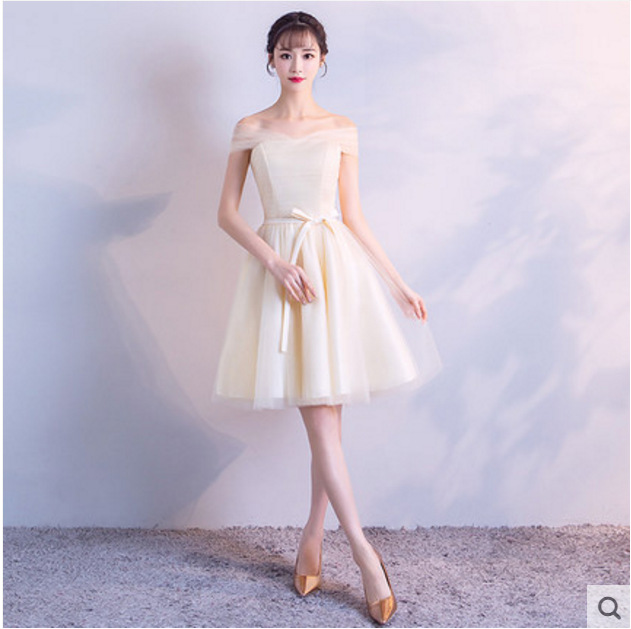 Long bridesmaid dress Korean style dress for women