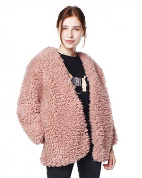Short all-match coat hairy autumn and winter fur coat