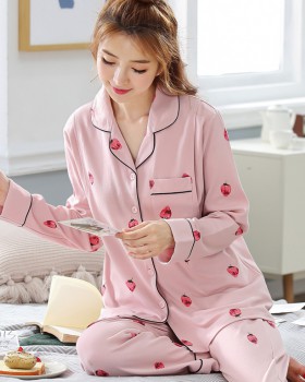 Autumn and winter pajamas nursing clothing 2pcs set