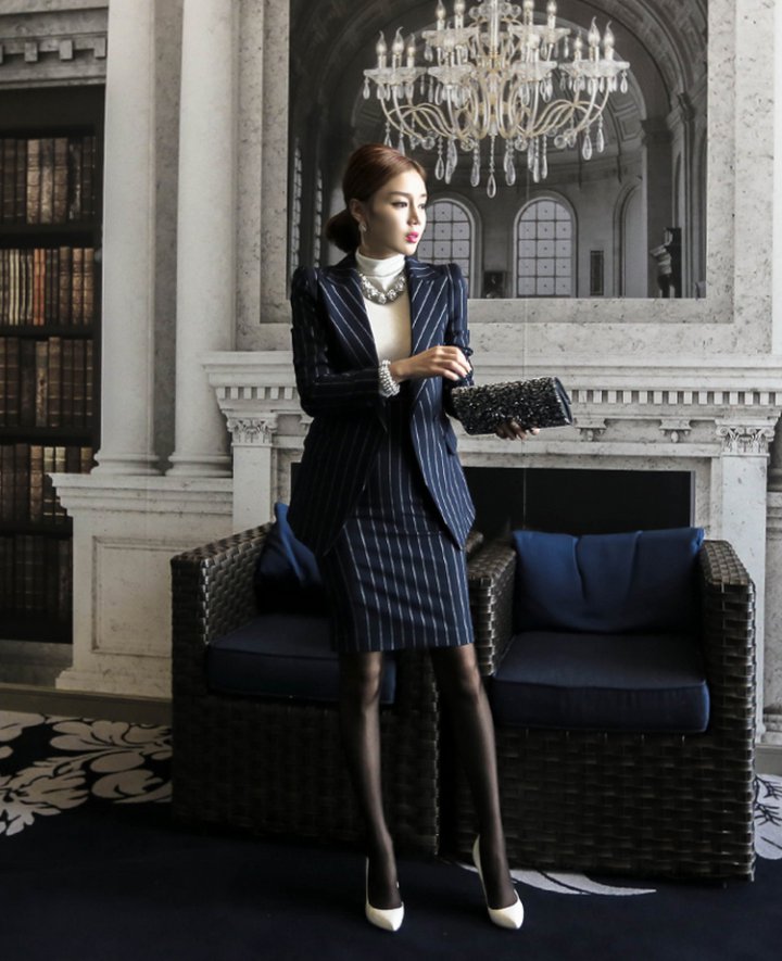 Autumn fashion business suit profession coat 2pcs set