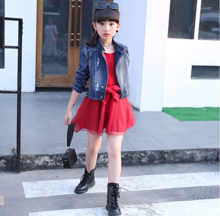 Girl Western style Korean style hoodie 2pcs set