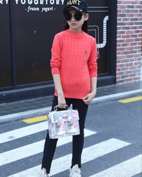 Korean style pullover sweater bottoming kids