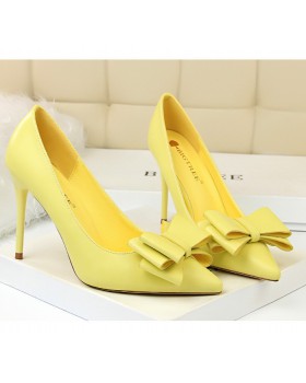 Candy colors pointed shoes sweet slim stilettos for women