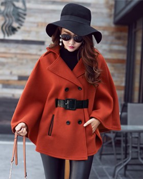 Autumn and winter long cloak Korean style woolen coat