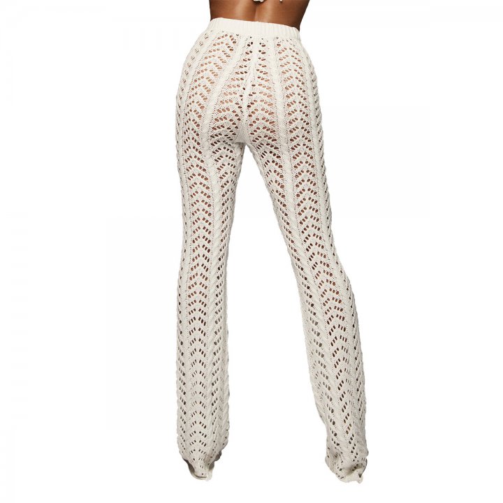 Sexy knitted pants nightclub European style long pants