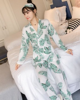 Lovely pajamas homewear kimono 2pcs set for women