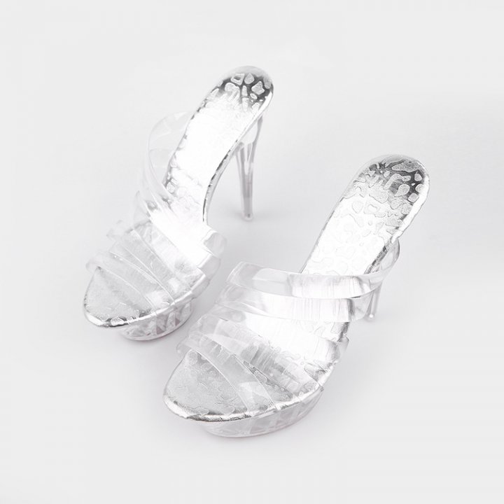 High-heeled fish mouth shoes summer sandals for women