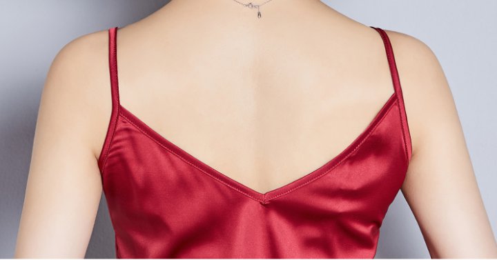 Silk loose real silk sling bottoming V-neck vest for women