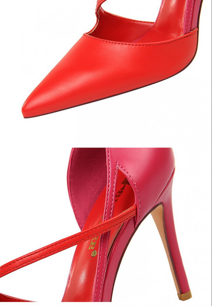 Slim shoes hollow high-heeled shoes for women