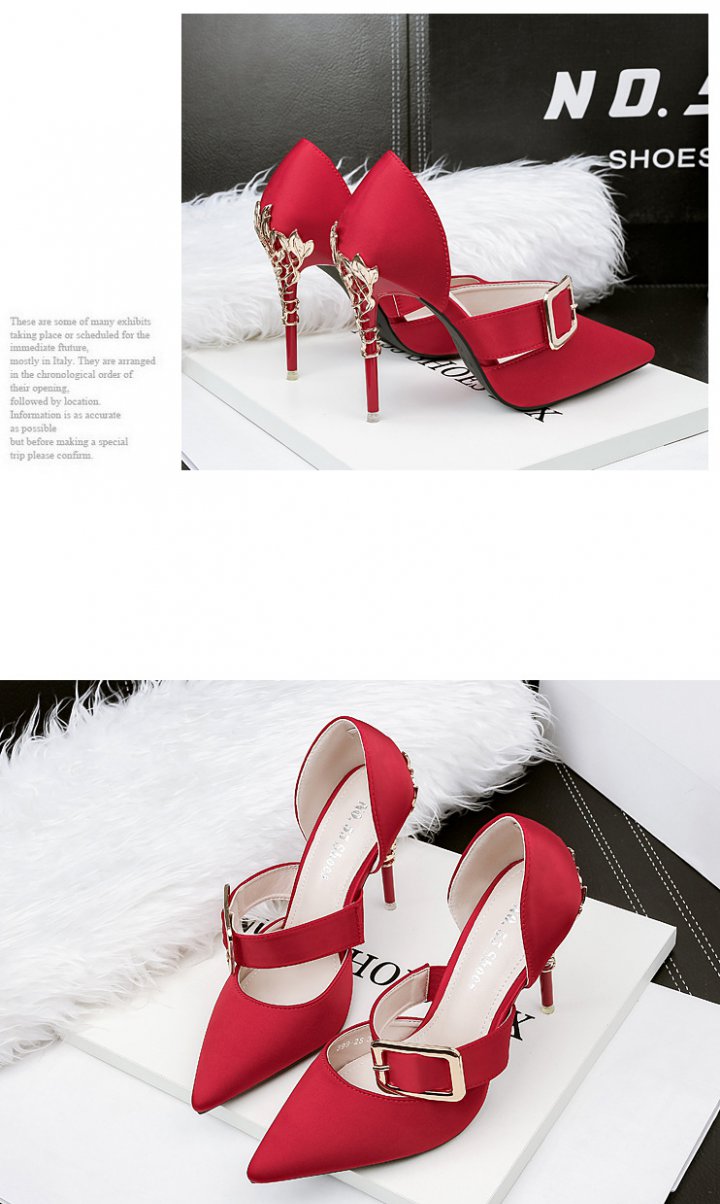 Fine-root sexy sandals nightclub pointed high-heeled shoes