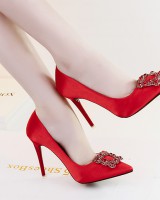 Fashion wedding shoes low high-heeled shoes for women