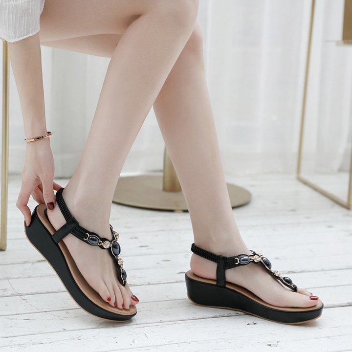 Cozy Bohemian style slipsole Korean style sandals