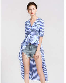 Irregular summer shirt Korean style tops for women