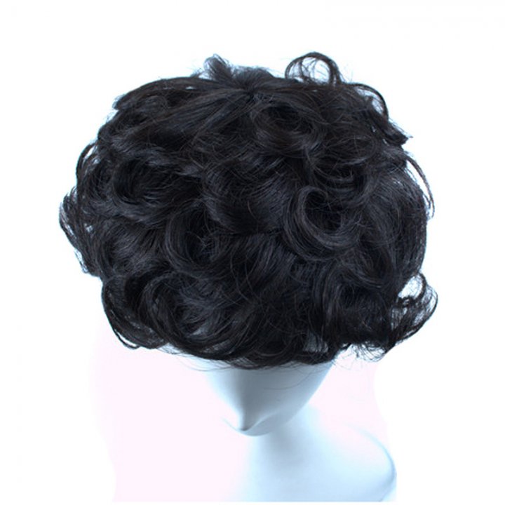 Invisible short human hair middle-aged tracelessness hairpiece