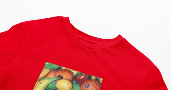 Summer bottoming tops Korean style printing T-shirt for women