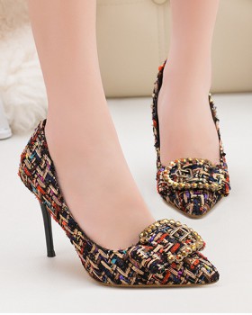 Fashion pointed stilettos Korean style slim shoes for women