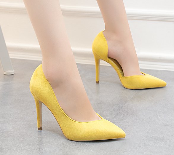 Simple fashion broadcloth pointed shoes for women