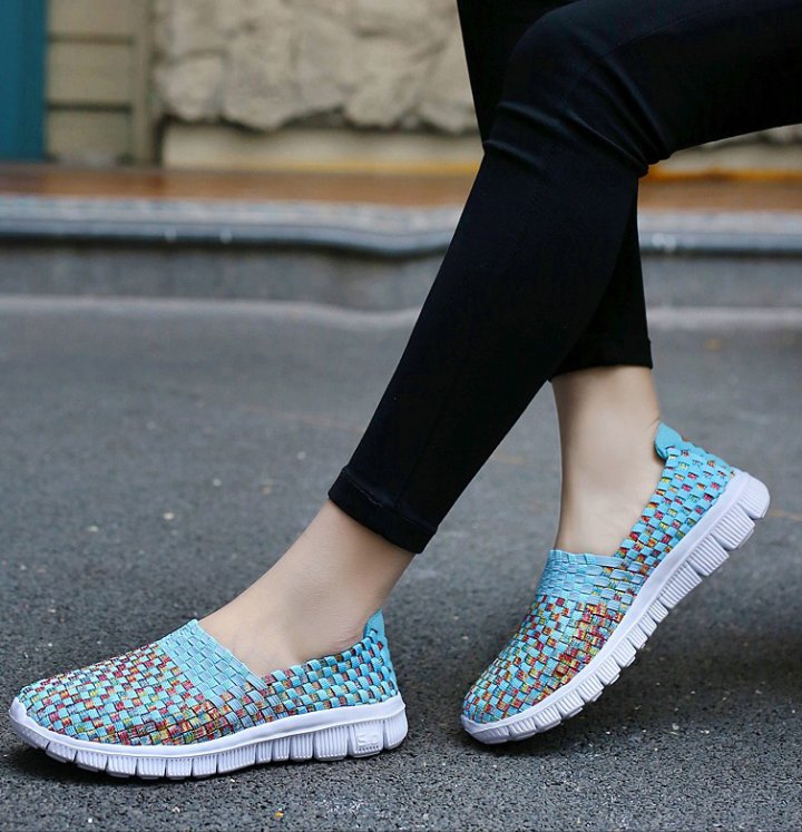 Fashion weave autumn sports Casual shoes for women