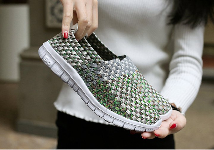 Fashion weave autumn sports Casual shoes for women