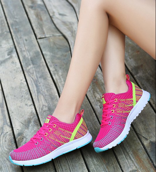 Student portable running shoes low Casual flattie for women