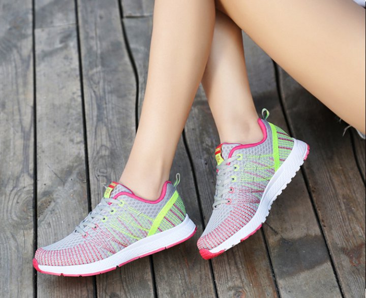 Student portable running shoes low Casual flattie for women