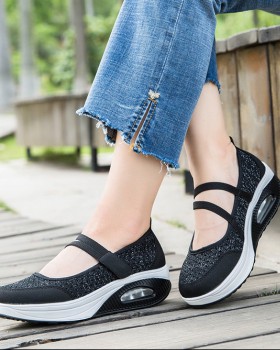 Thick crust low platform shoes summer air cushion shoes