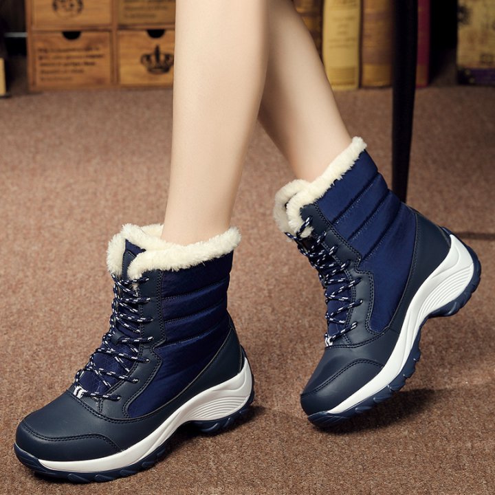 Plus velvet frenum snow boots student shoes for women