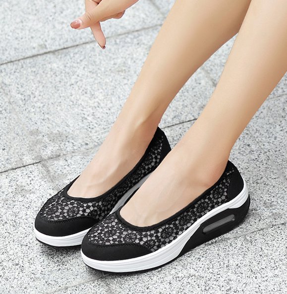 Lace slipsole shake shoes Casual summer shoes for women