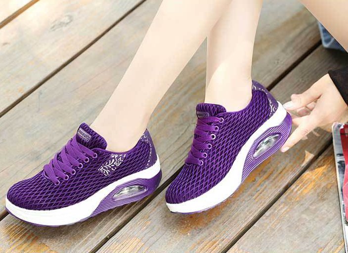 Mesh Korean style shoes Casual fashion shake shoes for women
