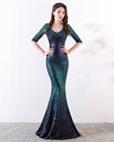 Banquet sequins sexy mermaid elegant noble dress