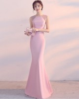 Long slim banquet formal dress host elegant dress