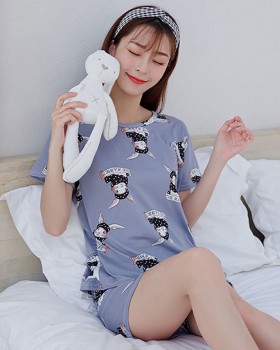 Lovely summer homewear Korean style pajamas a set