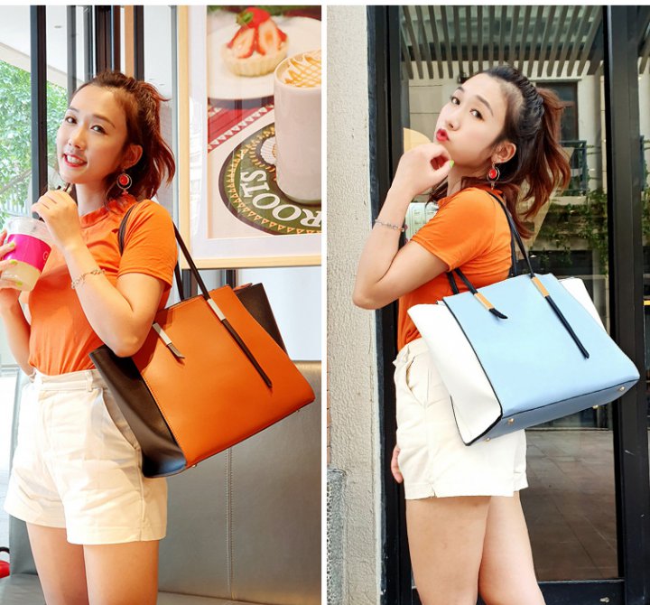 Messenger fashion shoulder bag simple handbag 3pcs set