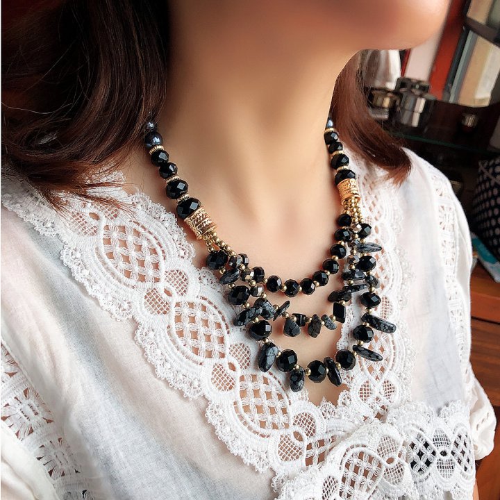 Asian style accessories beads necklace for women