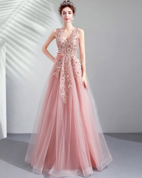 Sweet colors formal dress pink wedding dress