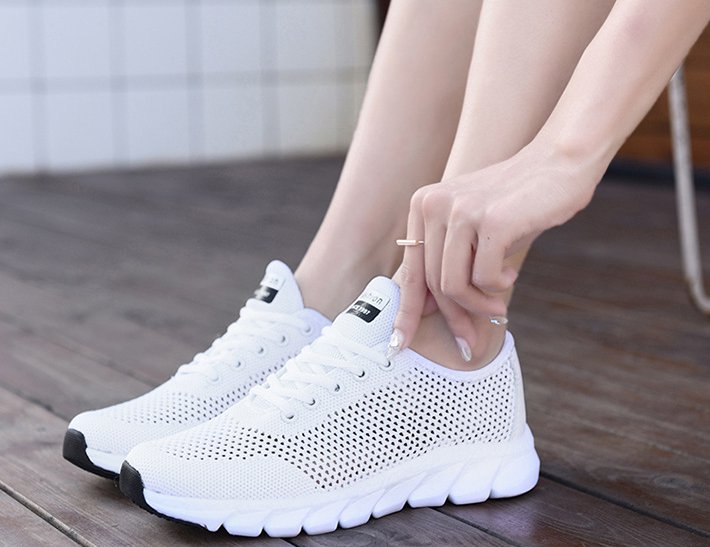 Hollow Korean style Casual cozy frenum shoes for women