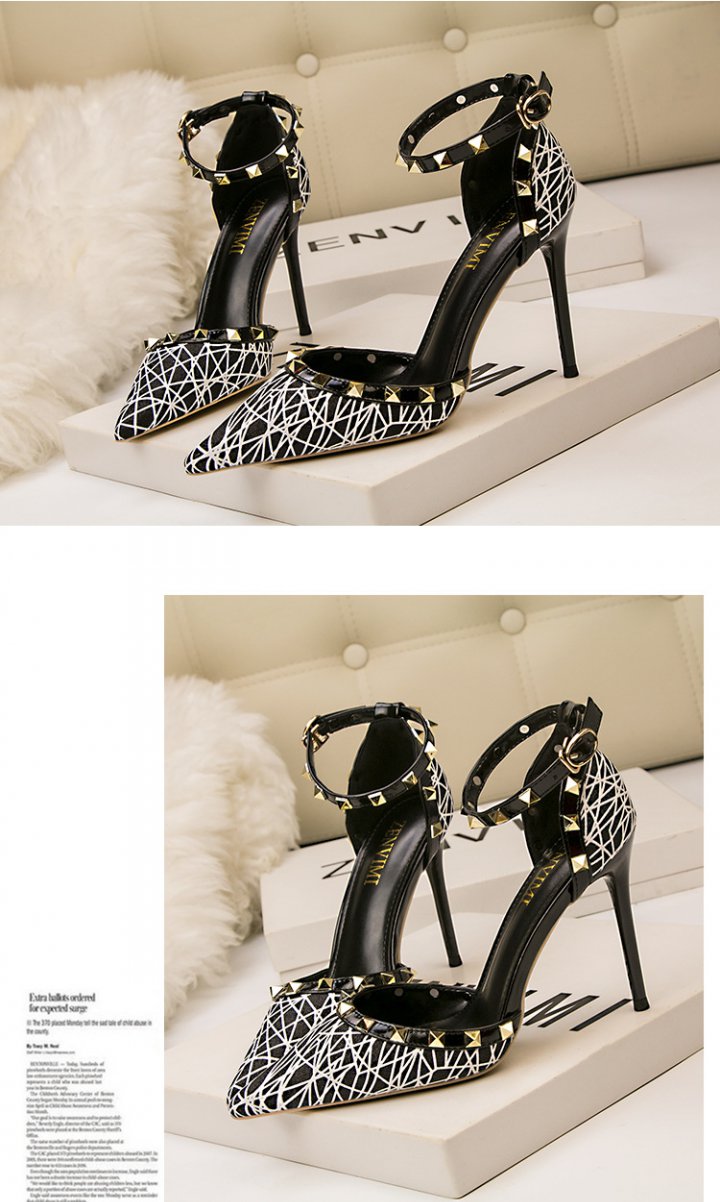 Slim sexy high-heeled sandals for women
