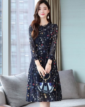 Spring and autumn long dress Korean style dress for women