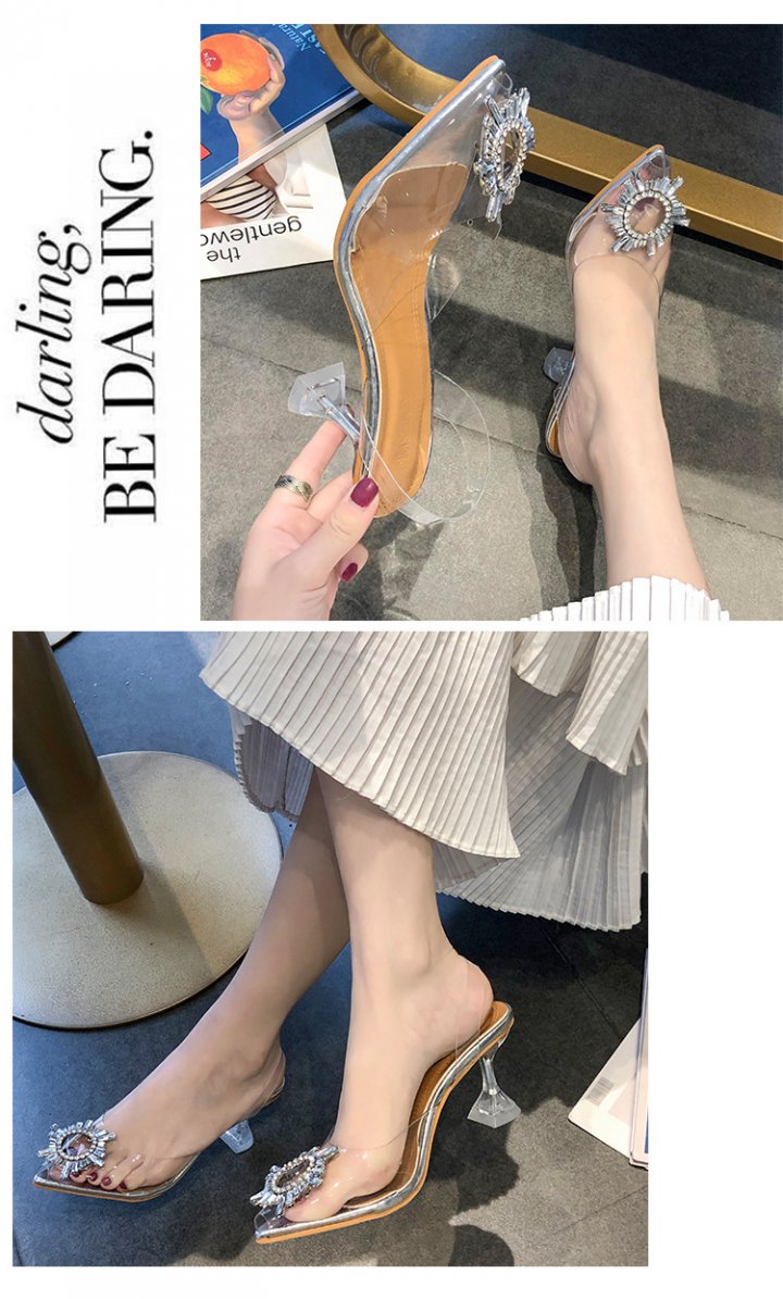 Pointed sexy sandals fashion high-heeled shoes