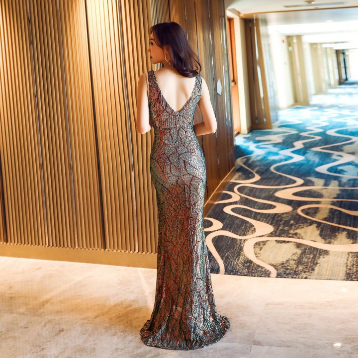 Sequins annual meeting preside noble evening dress