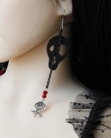 Masquerade halloween accessories party skull earrings