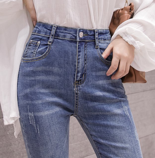 Korean style flare pants slim jeans for women